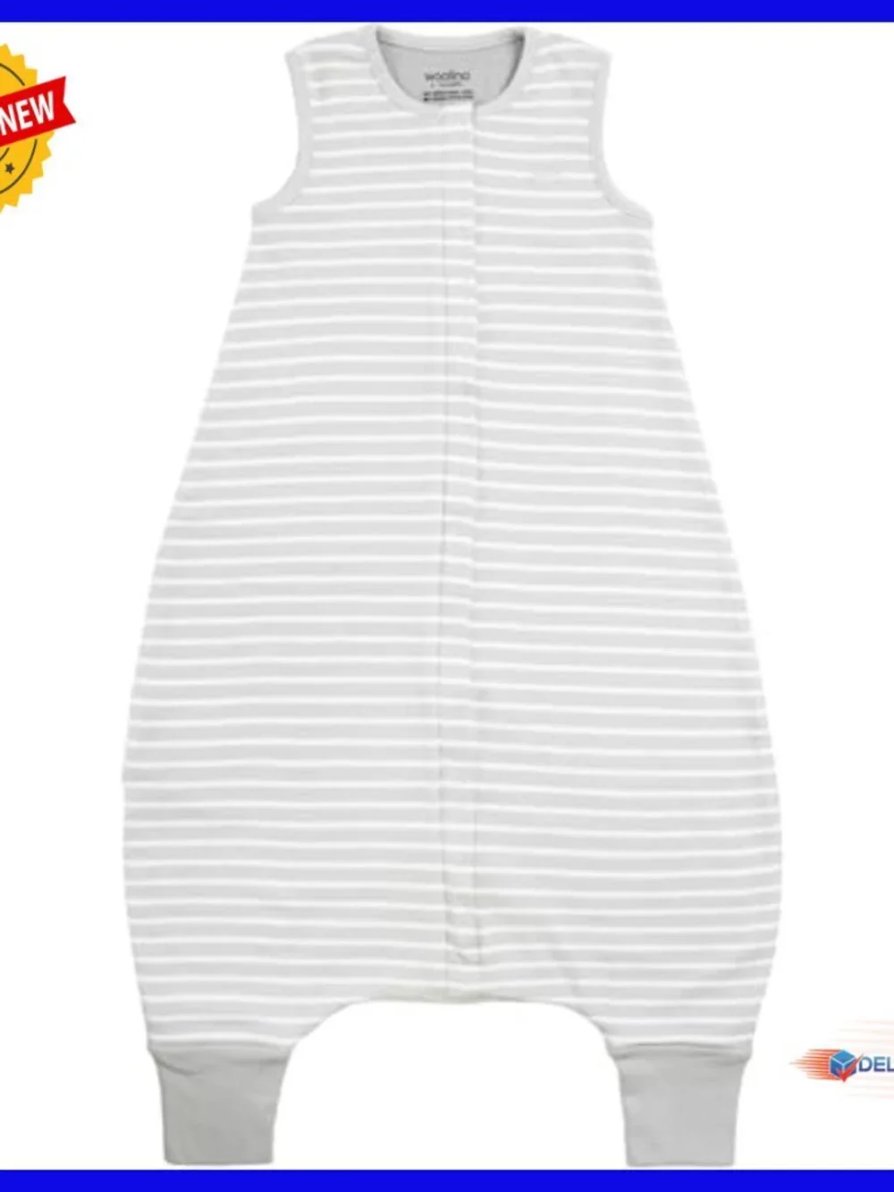 Merino Wool Toddler Sleep Bag with Feet, 18-36 Months, Temperature Regulating